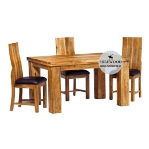Acacia Wooden Dining Table Set