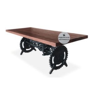 Adjustable Industrial Dining Table