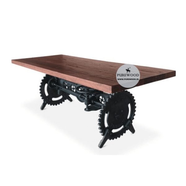 Adjustable Industrial Dining Table