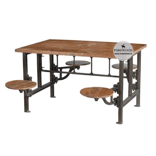 Adjustable Stylish Industrial Dining Table