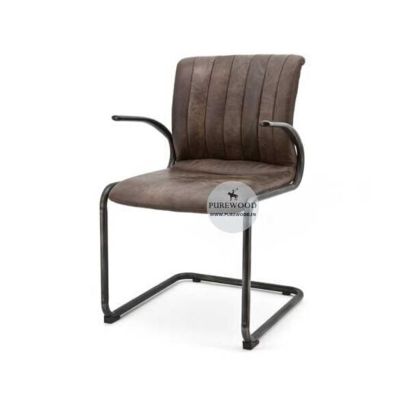 Alex Leather Chair Dark Brown