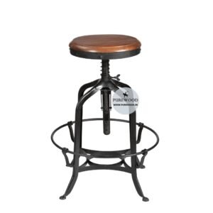Industrial Bar Stool Adjustable