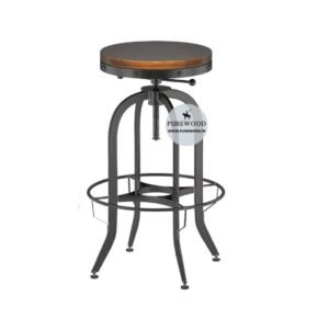 Industrial Bar Stool Adjustable