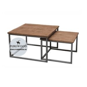 Industrial Square Coffee Table set