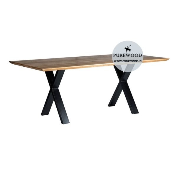 Industrial Table with Cross Lag