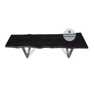 Live Edge Black wooden top Table