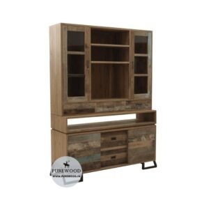 Solid Wood Vitrine Cabinet