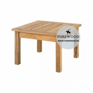 Table basse d'extérieur en bois massif