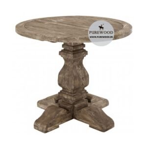 Vintage Round Table Solid Wood