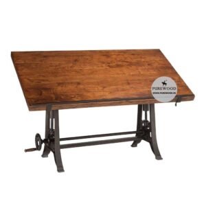 Online Adjustable Industrial Table purewood