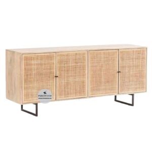 Natural Cane Style Sideboard