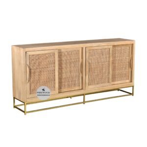 Premium Wooden Cane Cabinet