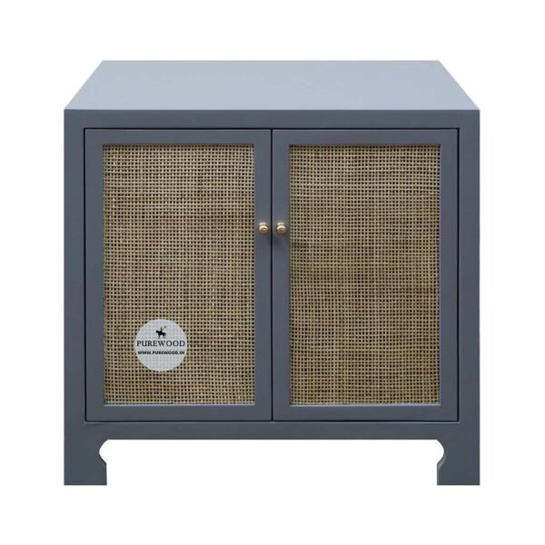 Small Cane Cabinet - Blue