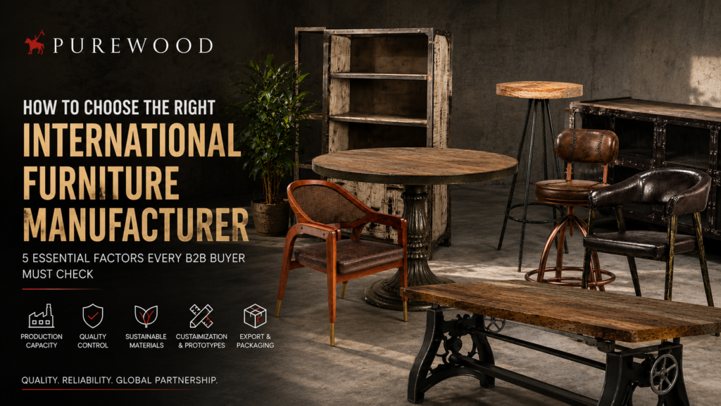 Top 5 Things to Verify in an International Furniture Manufacturer