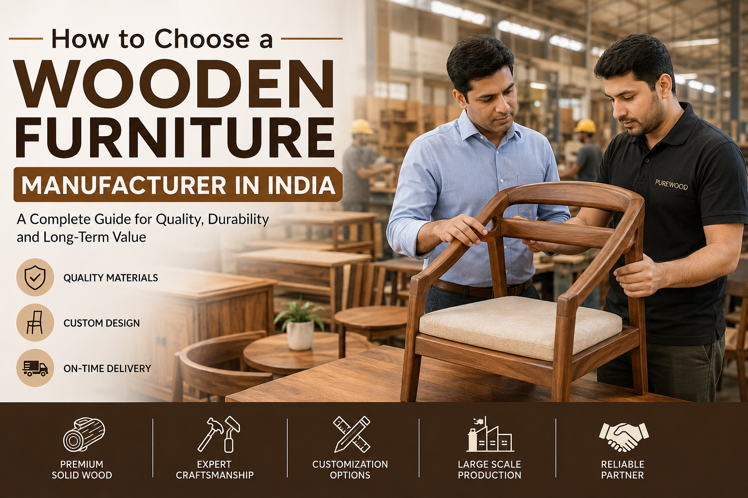 wooden furniture manufacturer in India