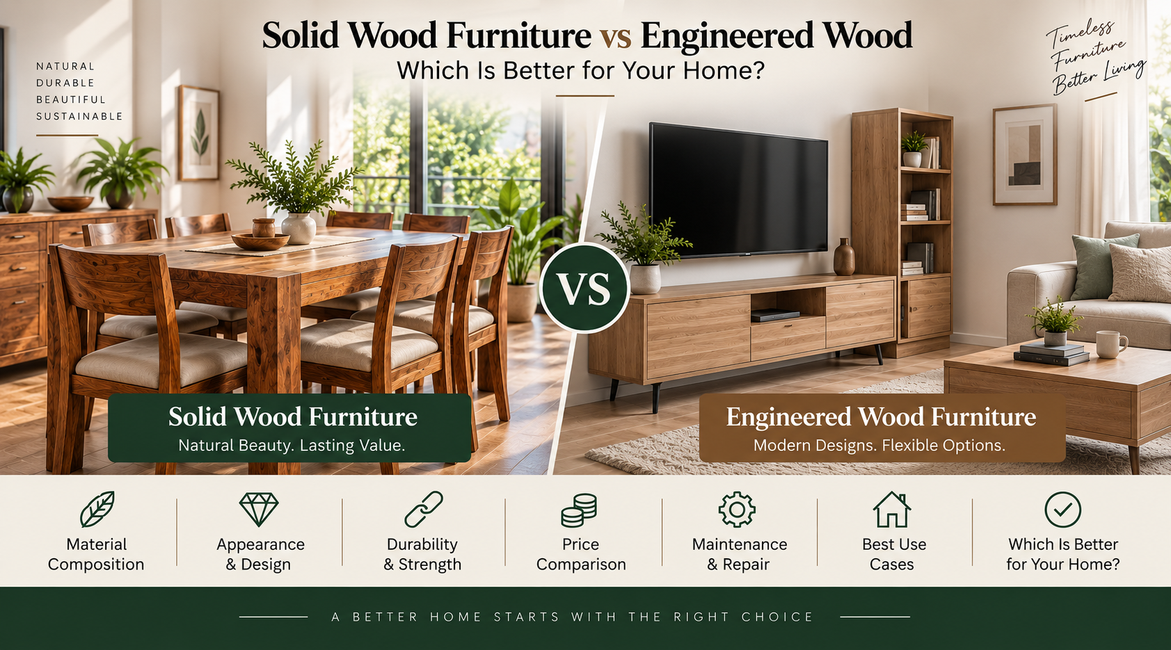 best solid wood furniture in india