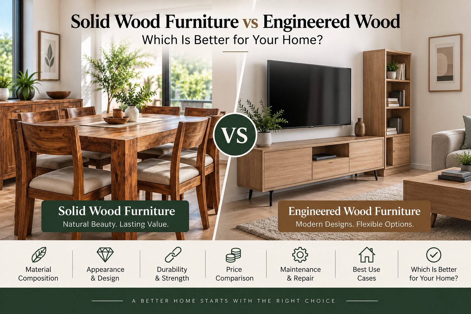 Solid Wood Furniture vs Engineered Wood: Which Is Better for Your Home?